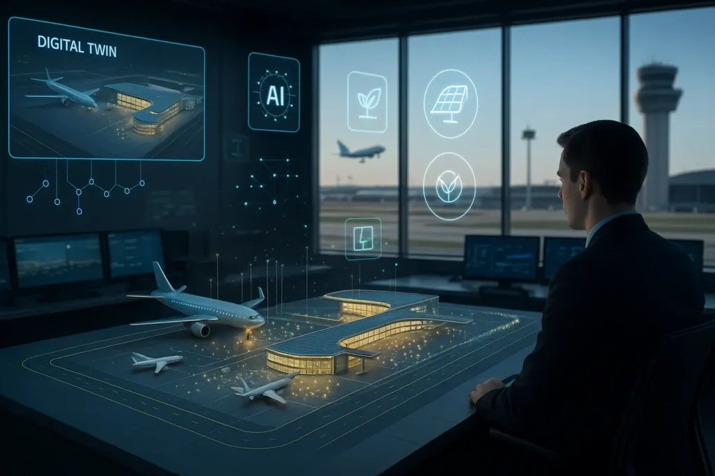 The Future of Airport Operations (Digital Twin Concept)