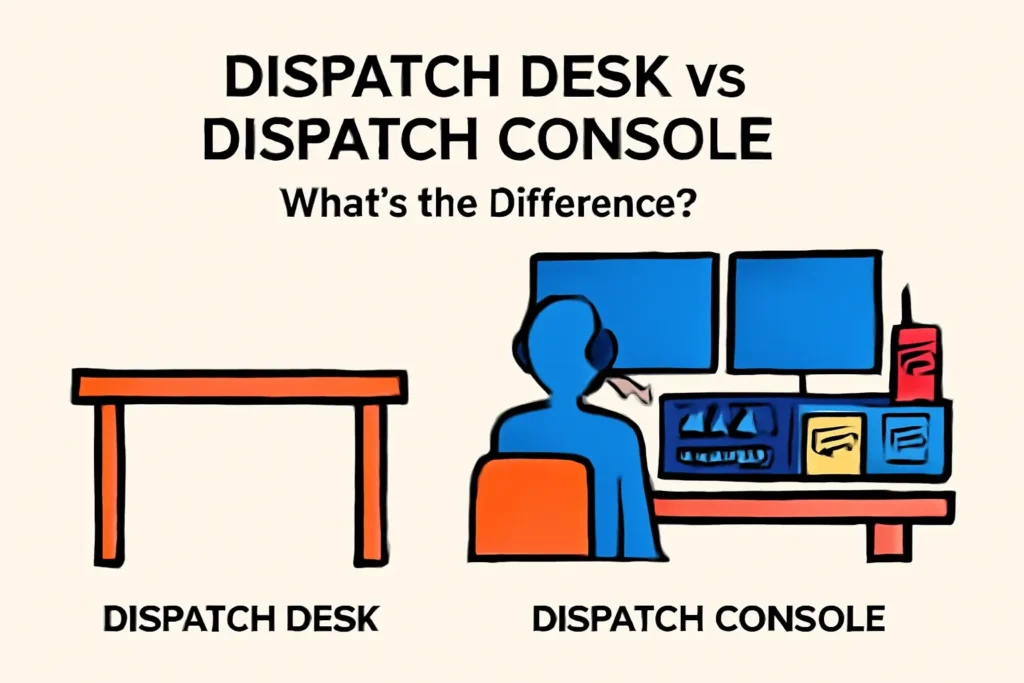 The difference between dispatch desks and dispatch consoles